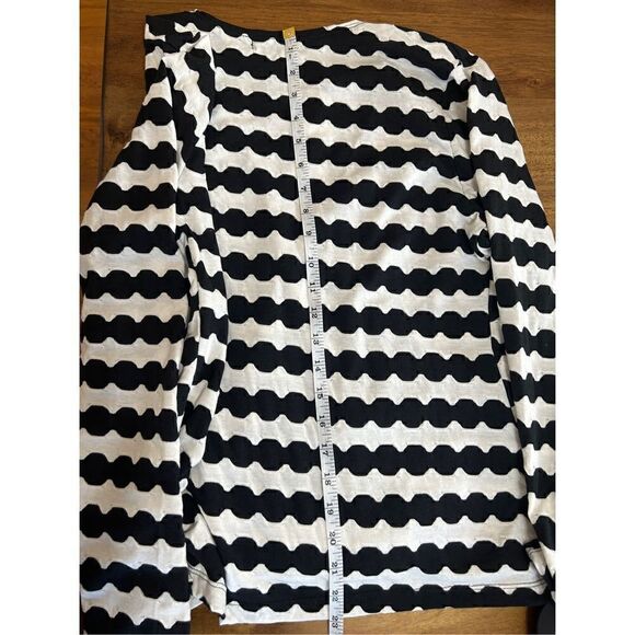 Karen Brooks Womens Open Front Cardigan Top Size Small Black And White - Picture 6 of 6